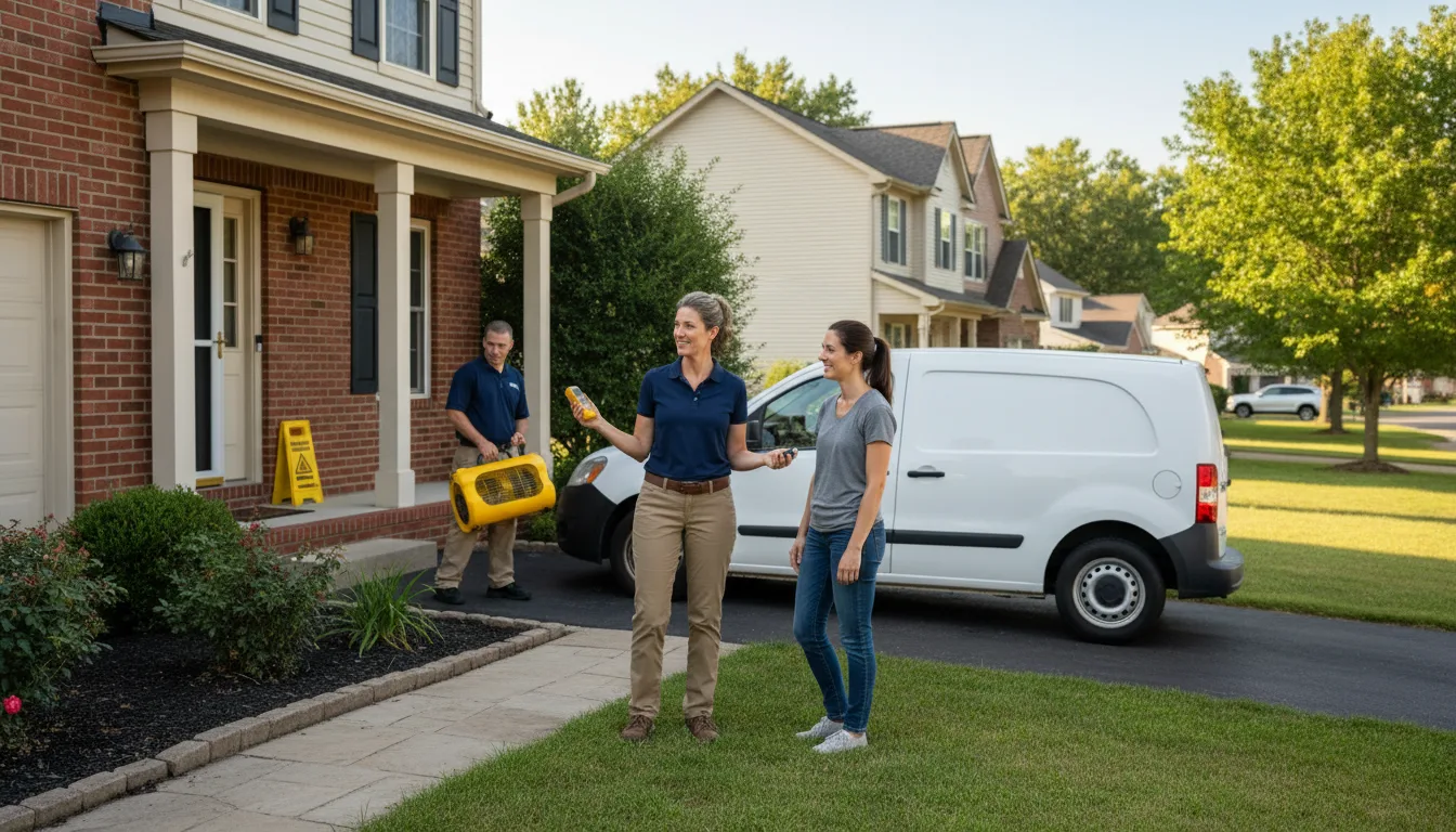 Residential water damage restoration in Philadelphia, PA